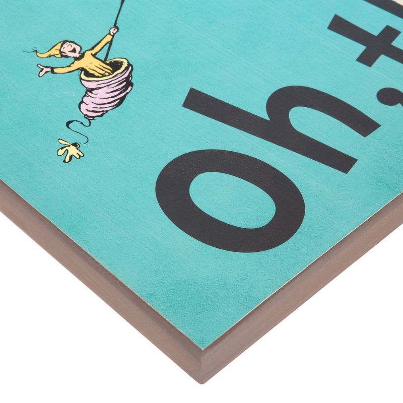 40"x20" Dr. Seuss Colorful Characters Oh The Places You'll Go World Map Stretched Canvas Wall Art