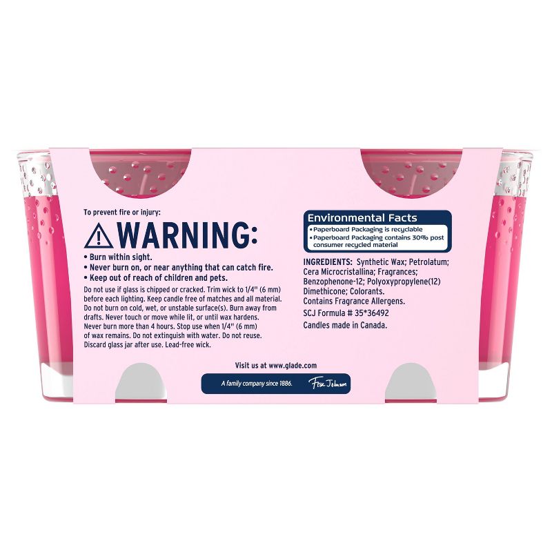 Glade Exotic Tropical Blossoms Twin Candle - 2pk/6.8oz