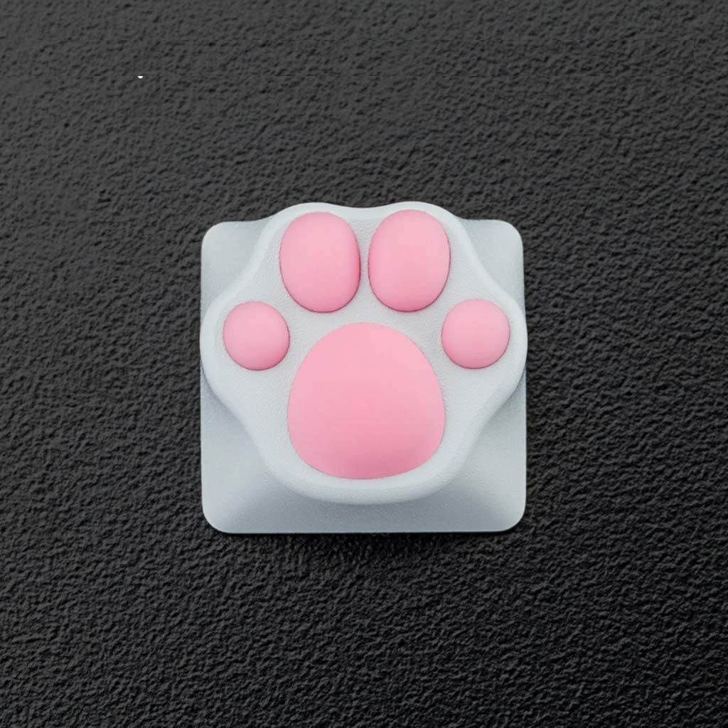 CUCUDAI Personality Customized ABS Silicone Kitty Paw Artisan Cat Paws Pad Keyboard keyCaps for Cherry MX Switches