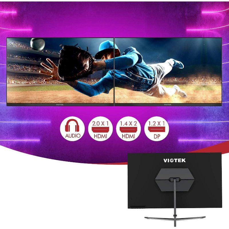 VIOTEK GFT27DB 27-Inch WQHD Gaming Monitor with Speakers