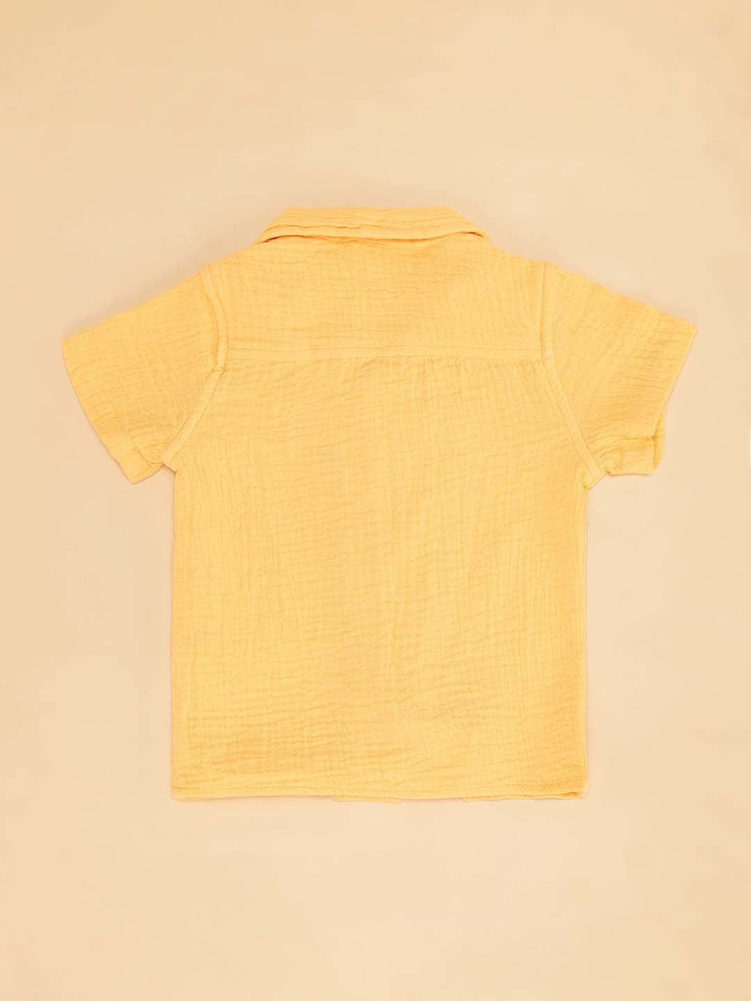 Pantaloons Baby White Cotton Printed Shirt