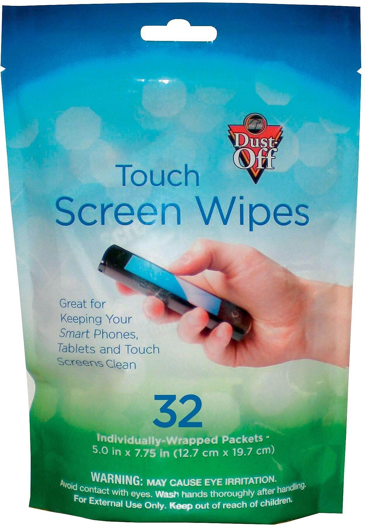 Dust Off DTSW32 Touchscreen Wipes (32-ct)