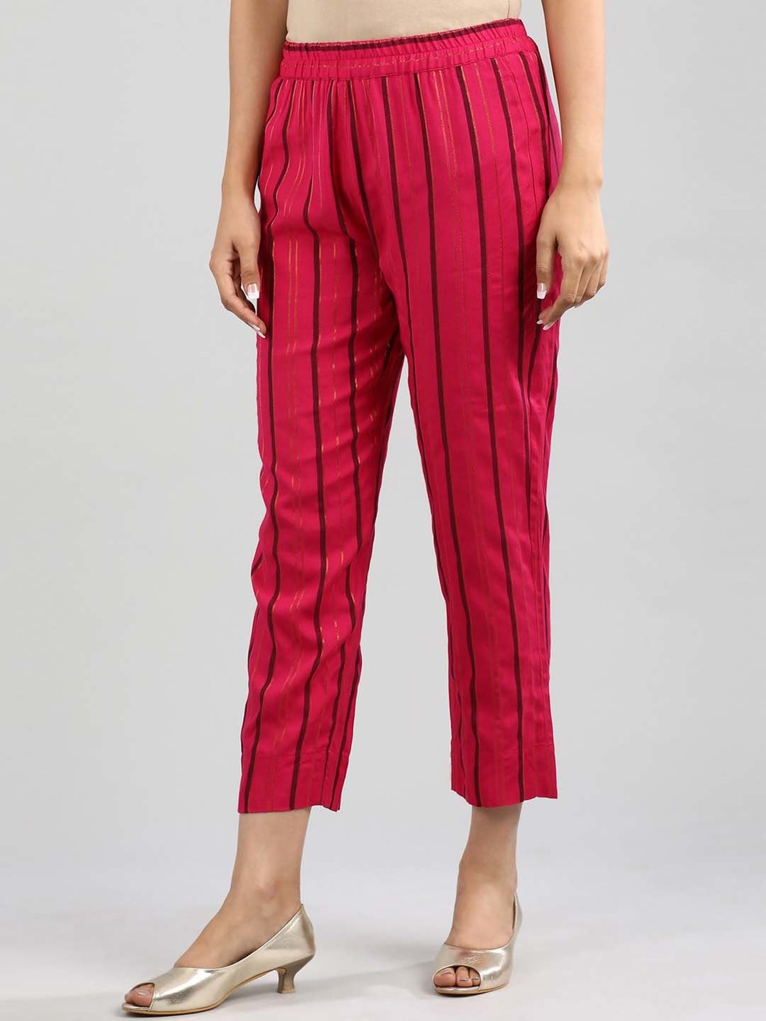 Castle Black Embroidered Palazzos