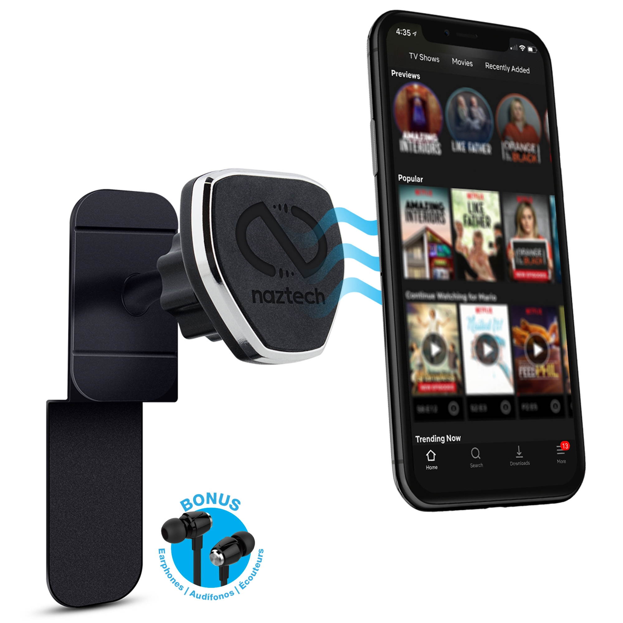 MagBuddy 14646 Universal Magnetic In-Flight Airplane Seat Back Phone/Tablet Mount