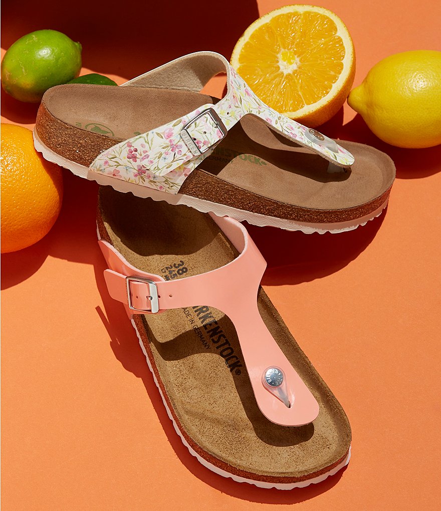 Birkenstock Women's Gizeh Vegan Floral Thong Sandals