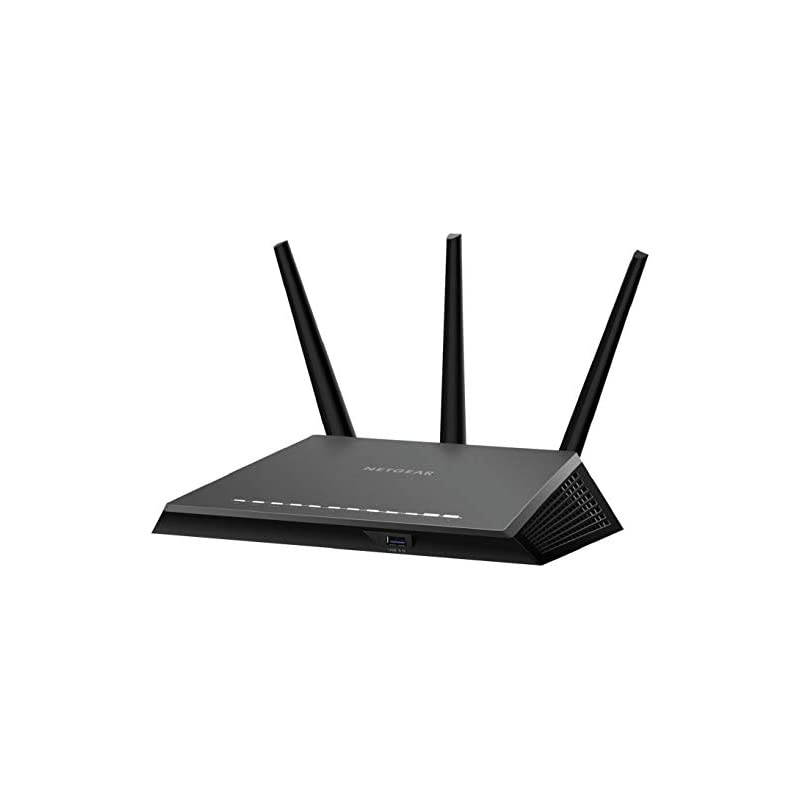 Nighthawk Smart Wi-Fi Router (R7000) - AC1900 Wireless Speed (Up to 1900 Mbps) | Up to 1800 Sq Ft Coverage & 30 Devices | 4 x 1G Ethernet and 2 USB ports | Armor Security