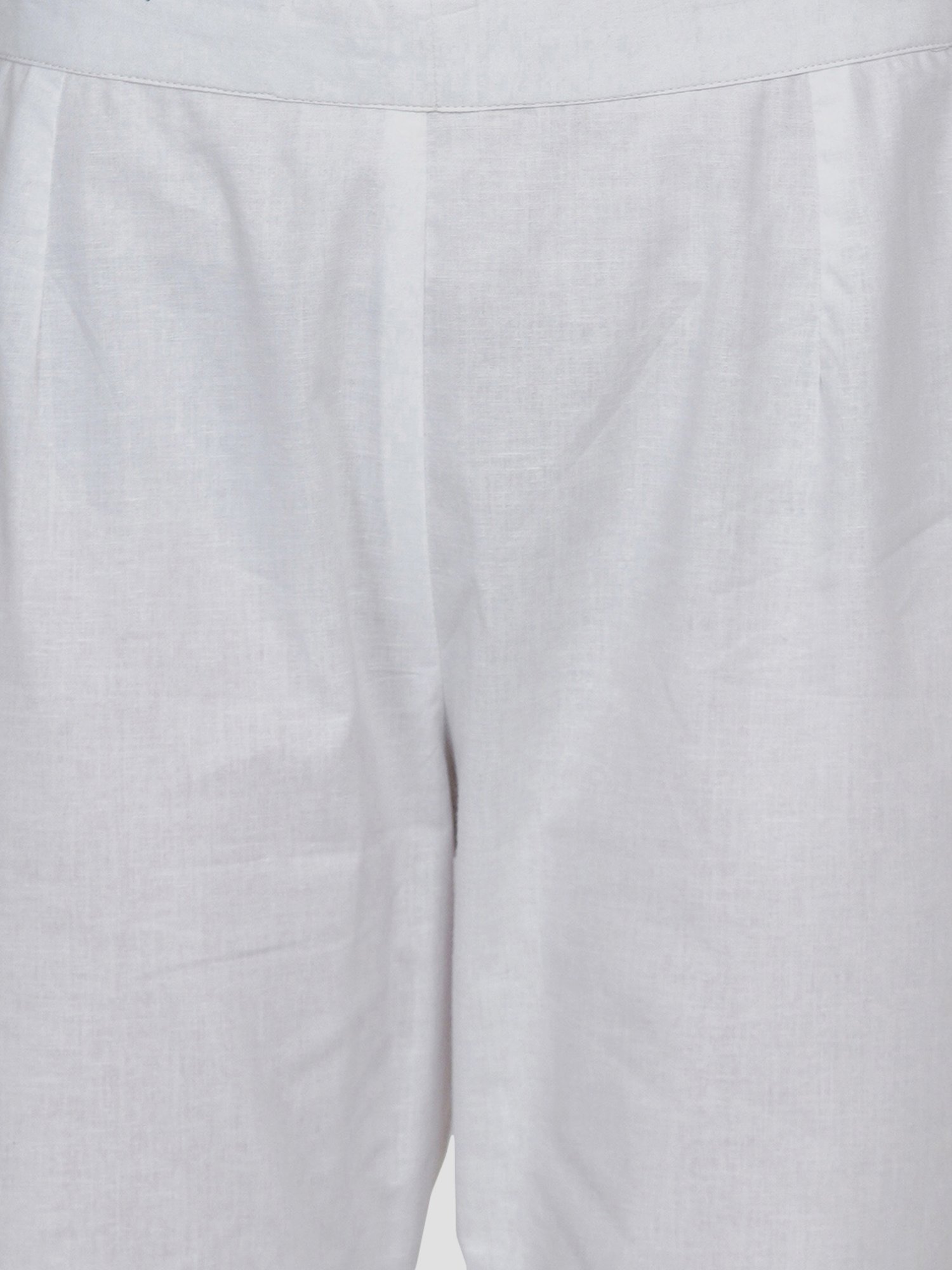 Women Republic Blue & White Cotton Chequered Kurta Pant Set