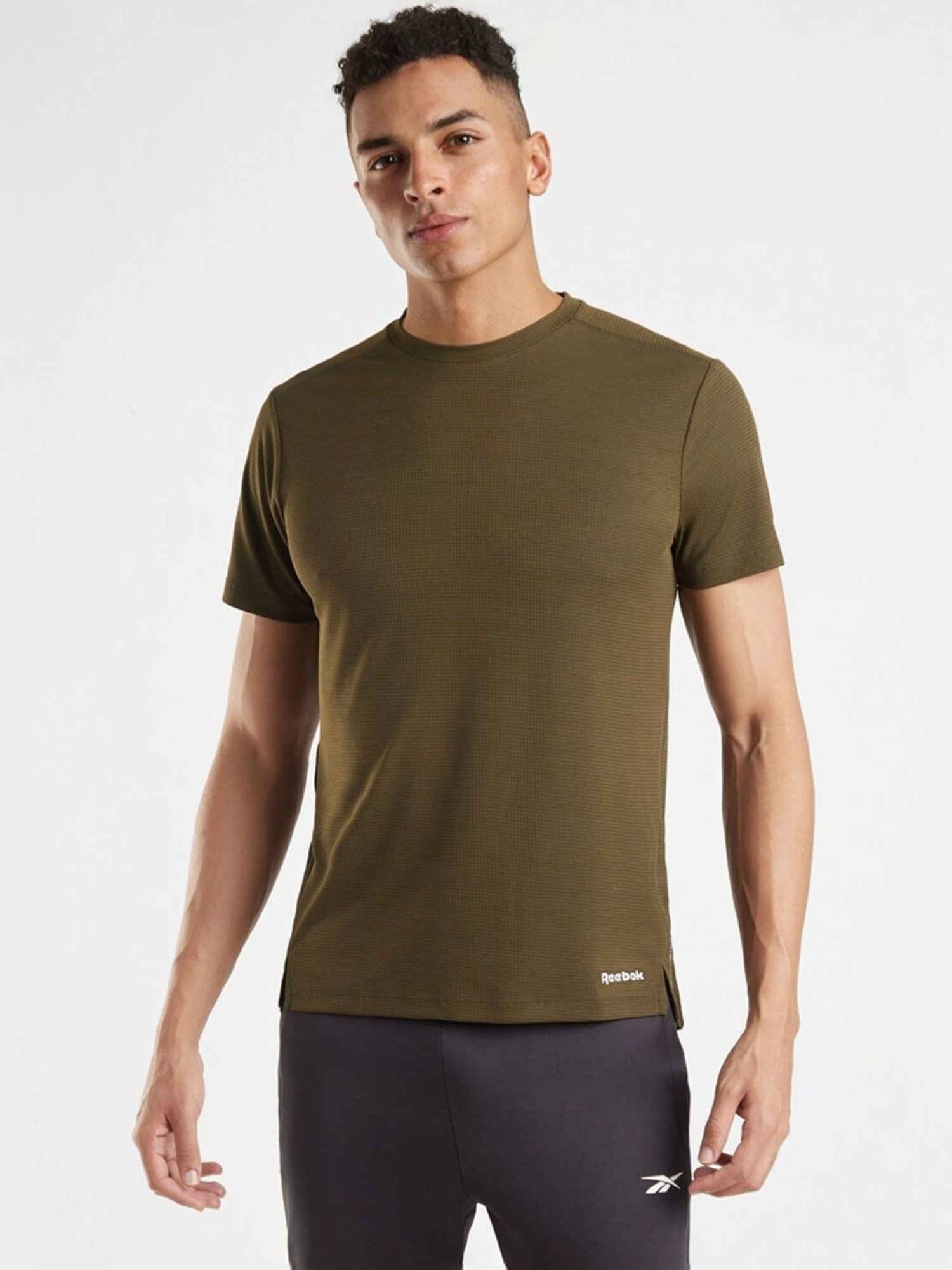 Reebok Green Regular Fit Sport T-Shirt