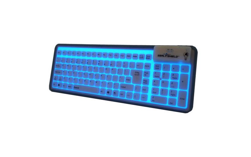 Seal Shield Seal Glow S106G2 Keyboard - Cable Connectivity - USB Interface - 106 Key - English, French - Black