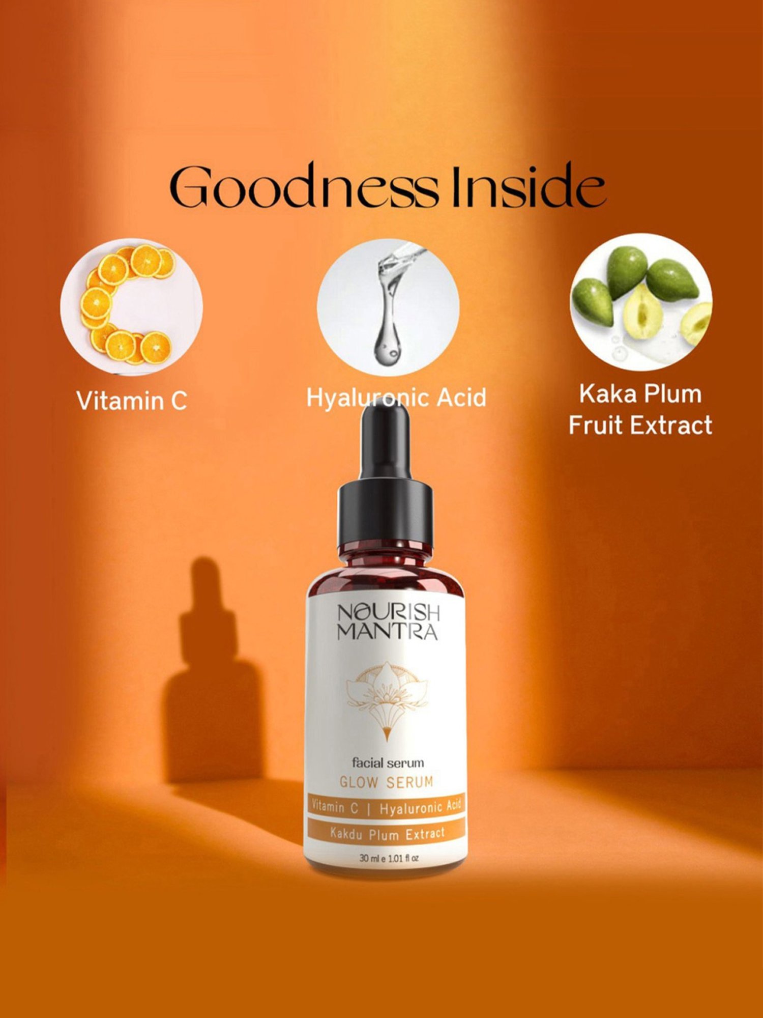 Khadi Essentials 20% Vitamin C Face Serum with Grapefruit for Toned & Bright Skin - 30 ml
