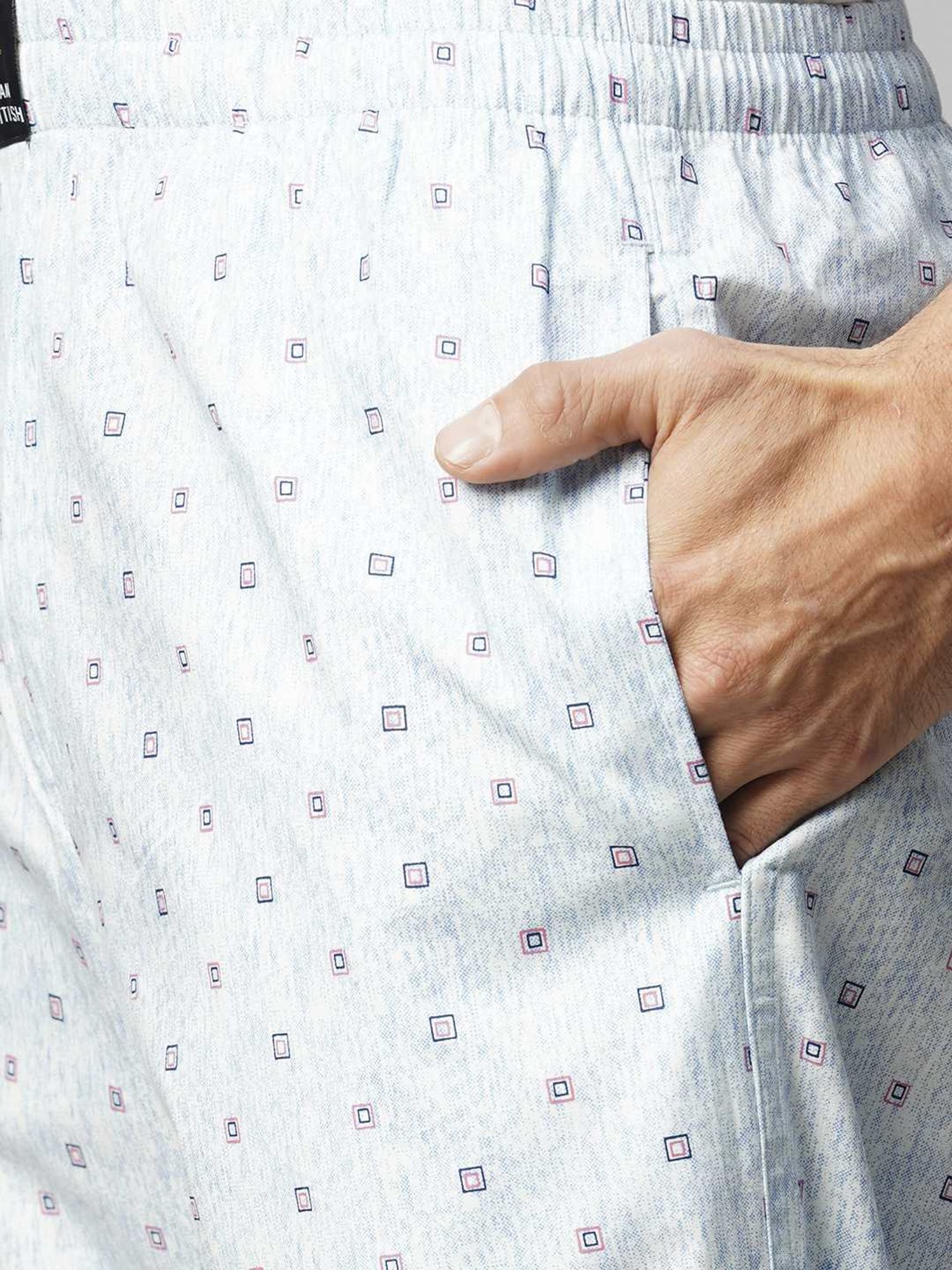 Urban Scottish Blue Regular Fit Printed Nightwear Pyjamas