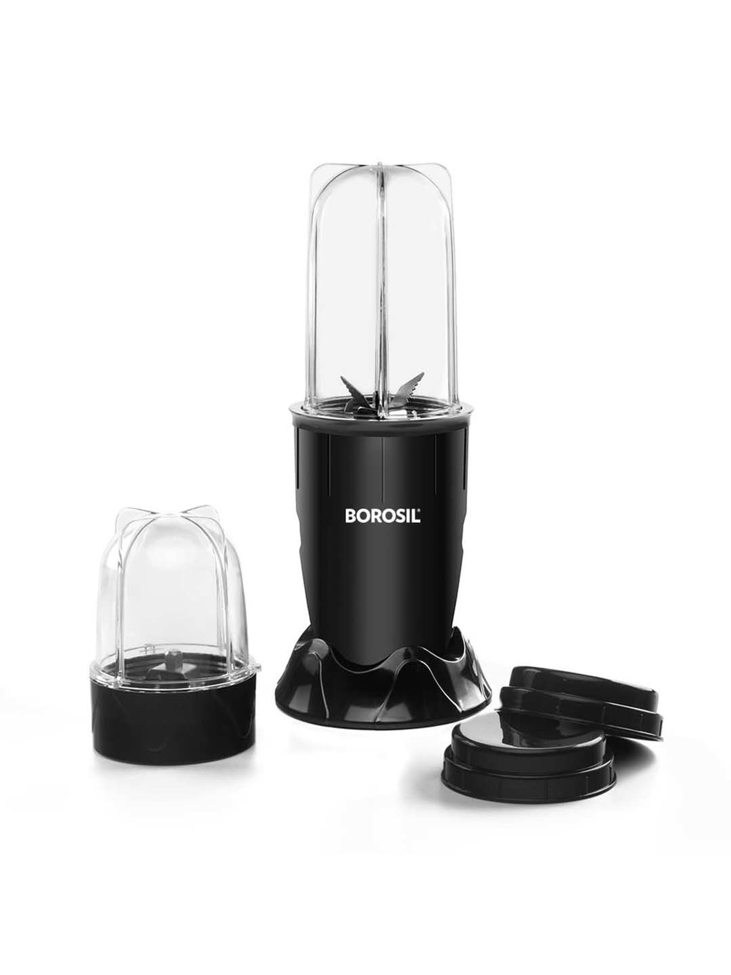 Borosil NutriFresh PB31 Black Plastic 400W Portable Mini-Blender & Grinder
