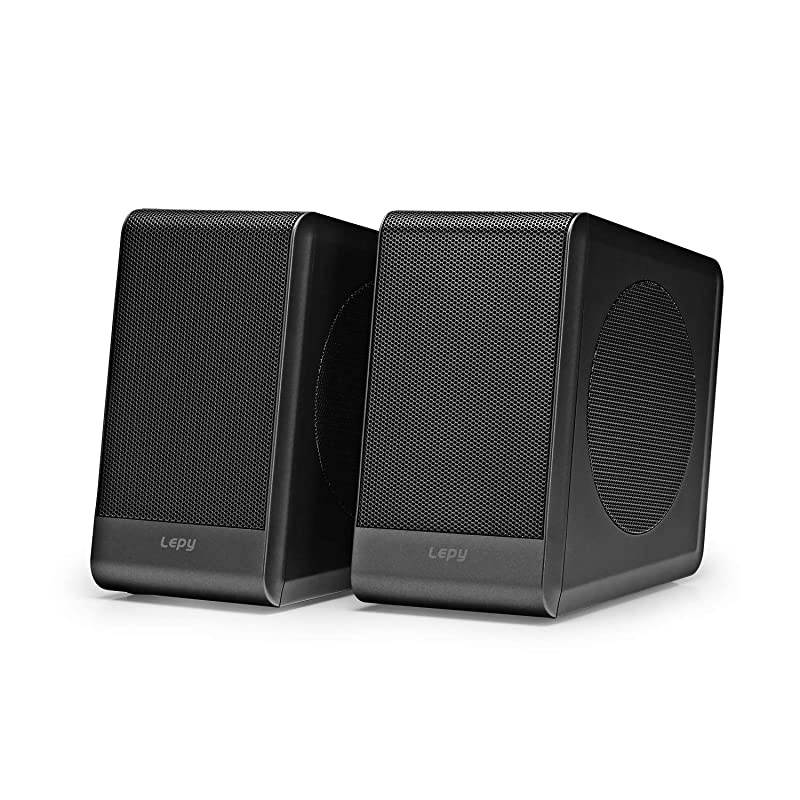 M20 Desktop HiFi Bluetooth Stereo Audio Amplifier with Bookshelf Speakers for Home Theater Surround Sound and Premium Music Modern Grey