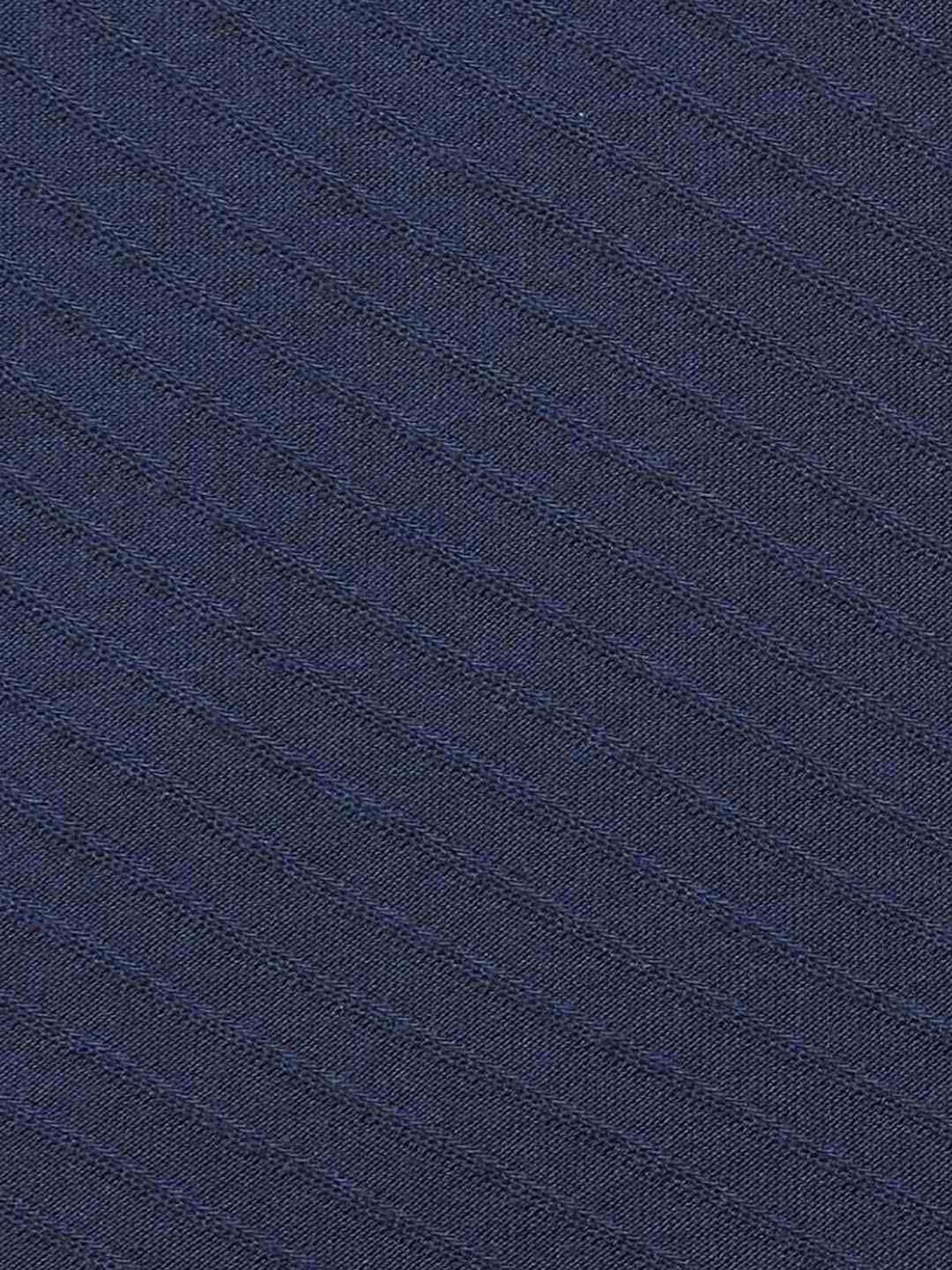 7 Alt by Pantaloons Dark Navy Relaxed Fit Self Pattern T-Shirt