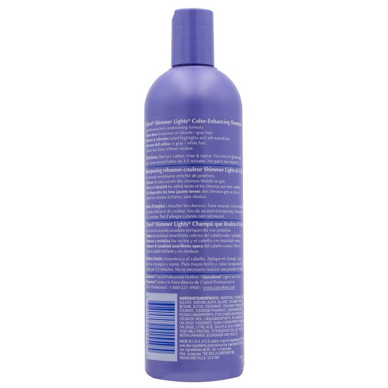 Clairol Shimmer Lights Shampoo - Blonde & Silver - 2pk/16 fl oz Each