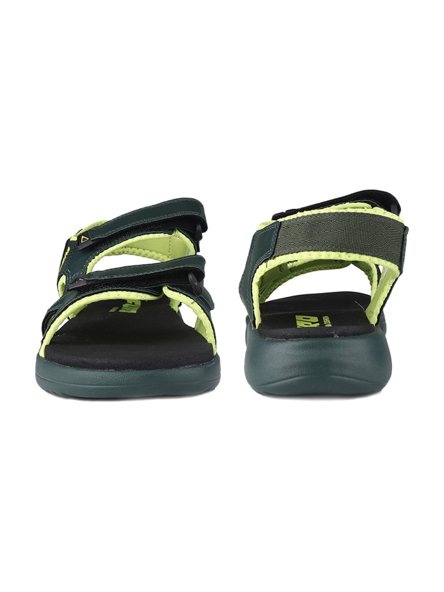 Furo By Red Chief Men's Green Floater Sandals