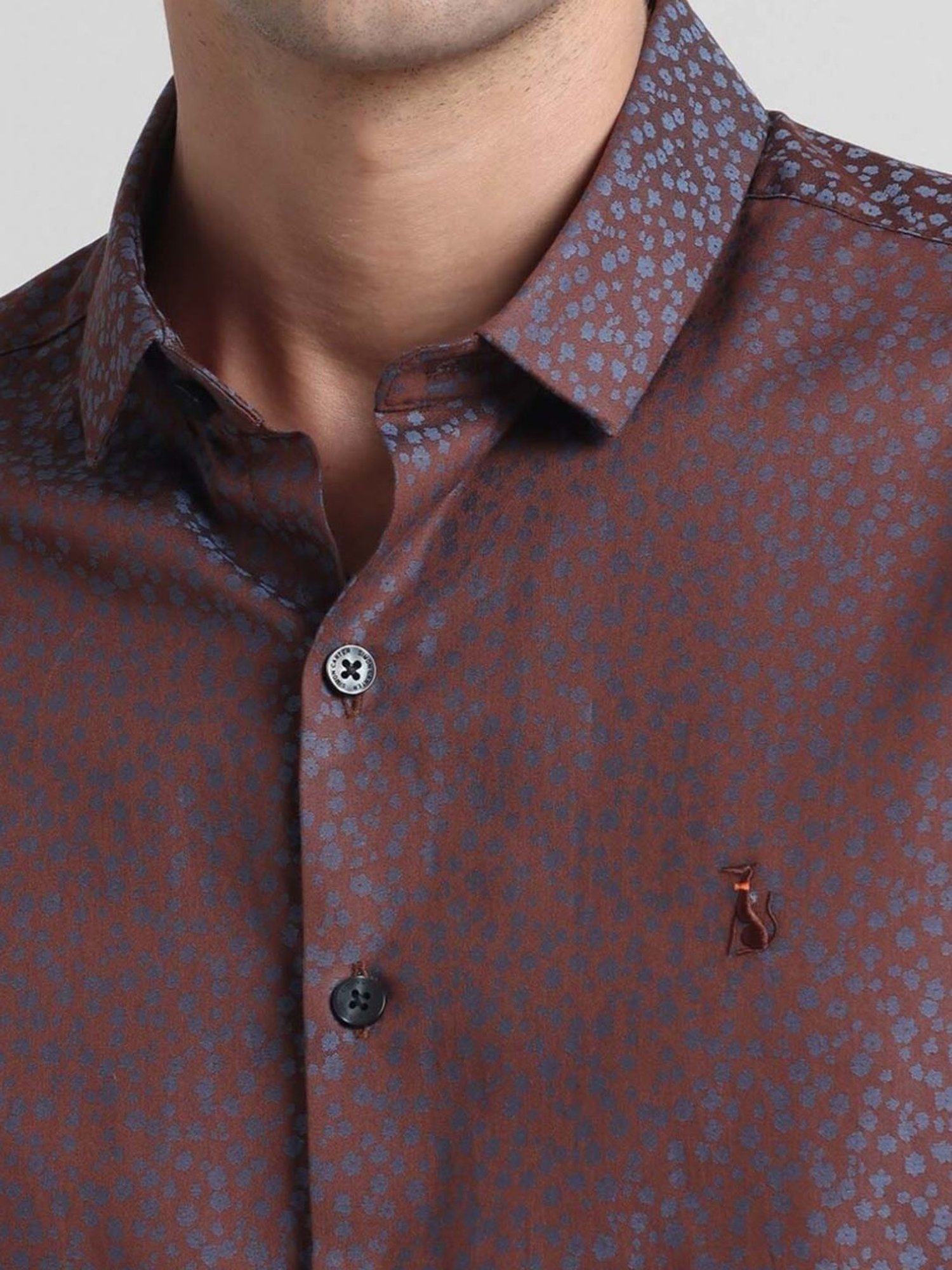 Simon Carter London Multicolor Printed Slim Fit Shirt
