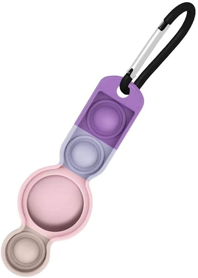 Protective Case for Airtag, Stress Relief Bubble Fidget Sensory Toys, Silicone Fidget Toys, Simple Dimple Fidget Sensory Case for Airtag (G)