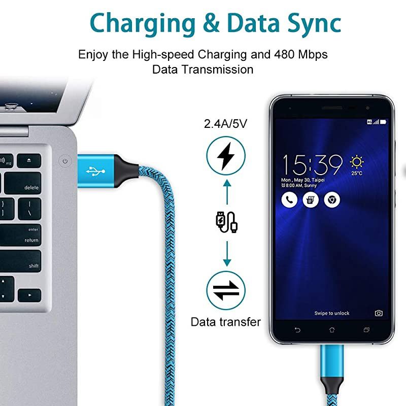 Type C Charger Cable for Moto Motorola G Power G Stylus 2020/G7 G8 Plus Play Z5 Z4 Z3 X4,Samsung S21 S20 S10e S10 S9 Plus Note 20+ 10 S8 A01 A11 A21 A50,Car Charger Wall Adapter+Fast Charging Cord