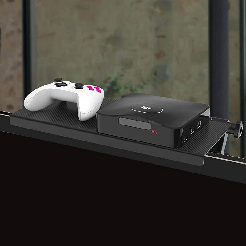 TV Top Shelf Mounting Screen Top Shelf TV Screen Storage Bracket Stand TV Monitor Stand TV Wall Mount Wall TV Bracket Screen Top Shelf Storage Rack Mount Shelf Black