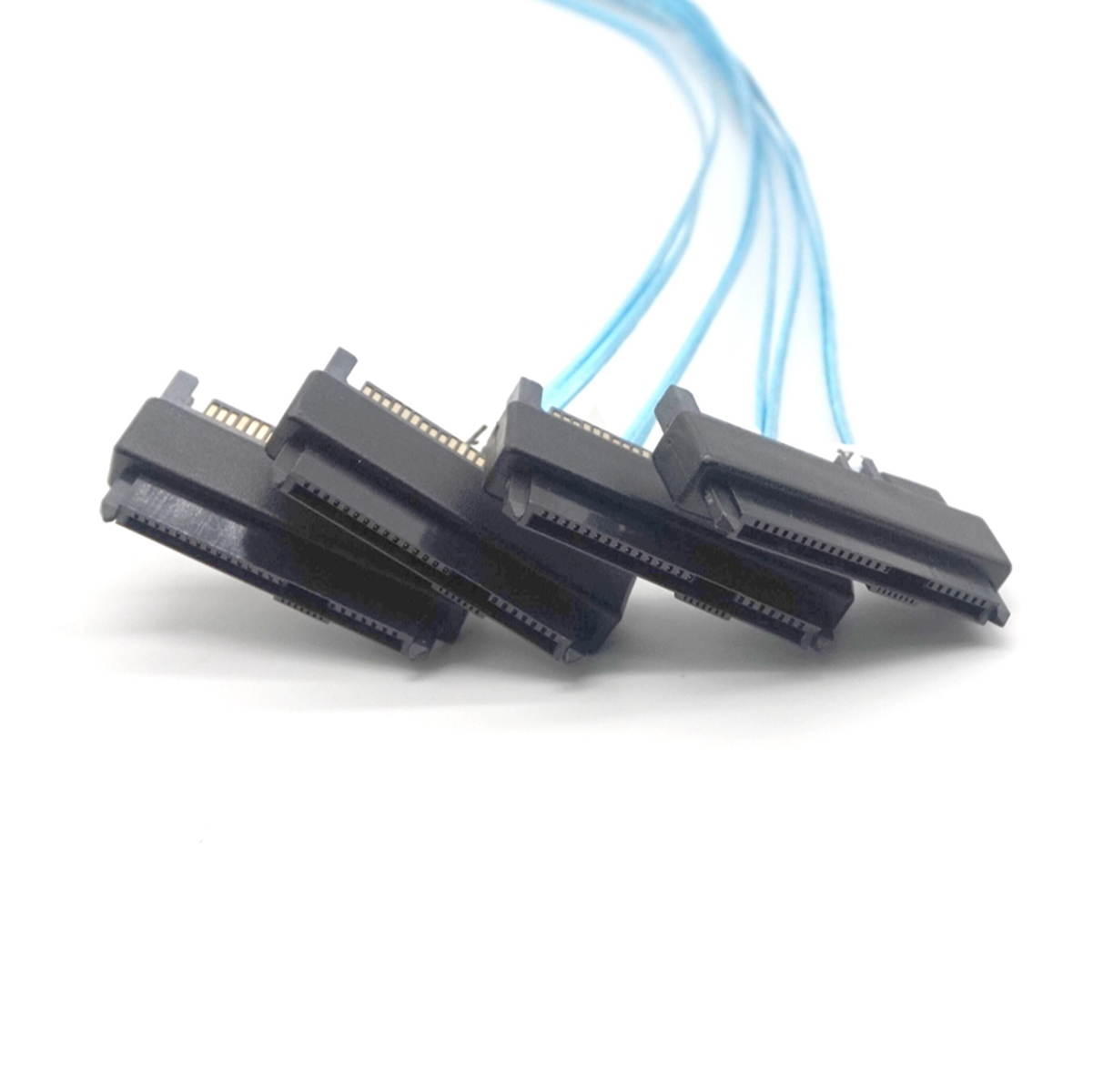 Weastlinks SAS SATA Cable Internal Mini SAS 36pin SFF-8087 to (4) 29pin+15Pin SFF-8482 connectors with SATA Power