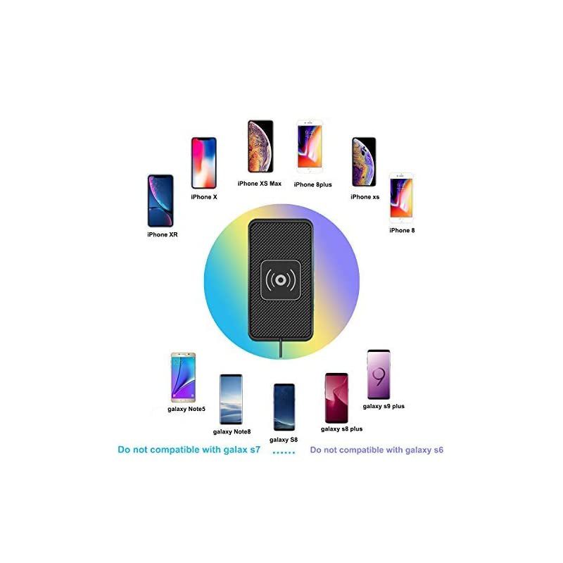 Charger car Charging pad qi 10W Quick Charger Thin car Charger Charging pad Phone Charger 75W5W Charging Station Dock glaxys9 Charger s8 s6s7 note8C3