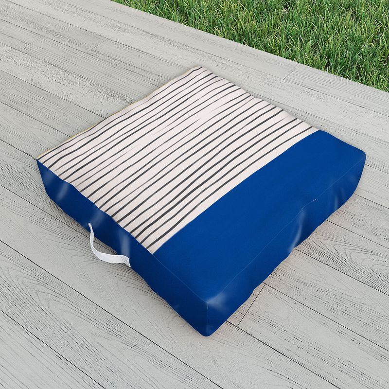 Jordan French Edge Chaise Lounge Cushion - Cabana Stripe Turquoise