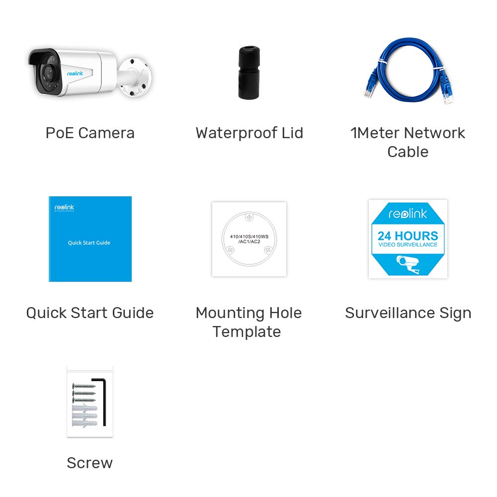 Reolink B800 4K UHD 8MP Add-on PoE IP Camera Outdoor Home Survelliance Only work with Reolink 8MP POE Camera System and 8CH & 16CH 4K NVR