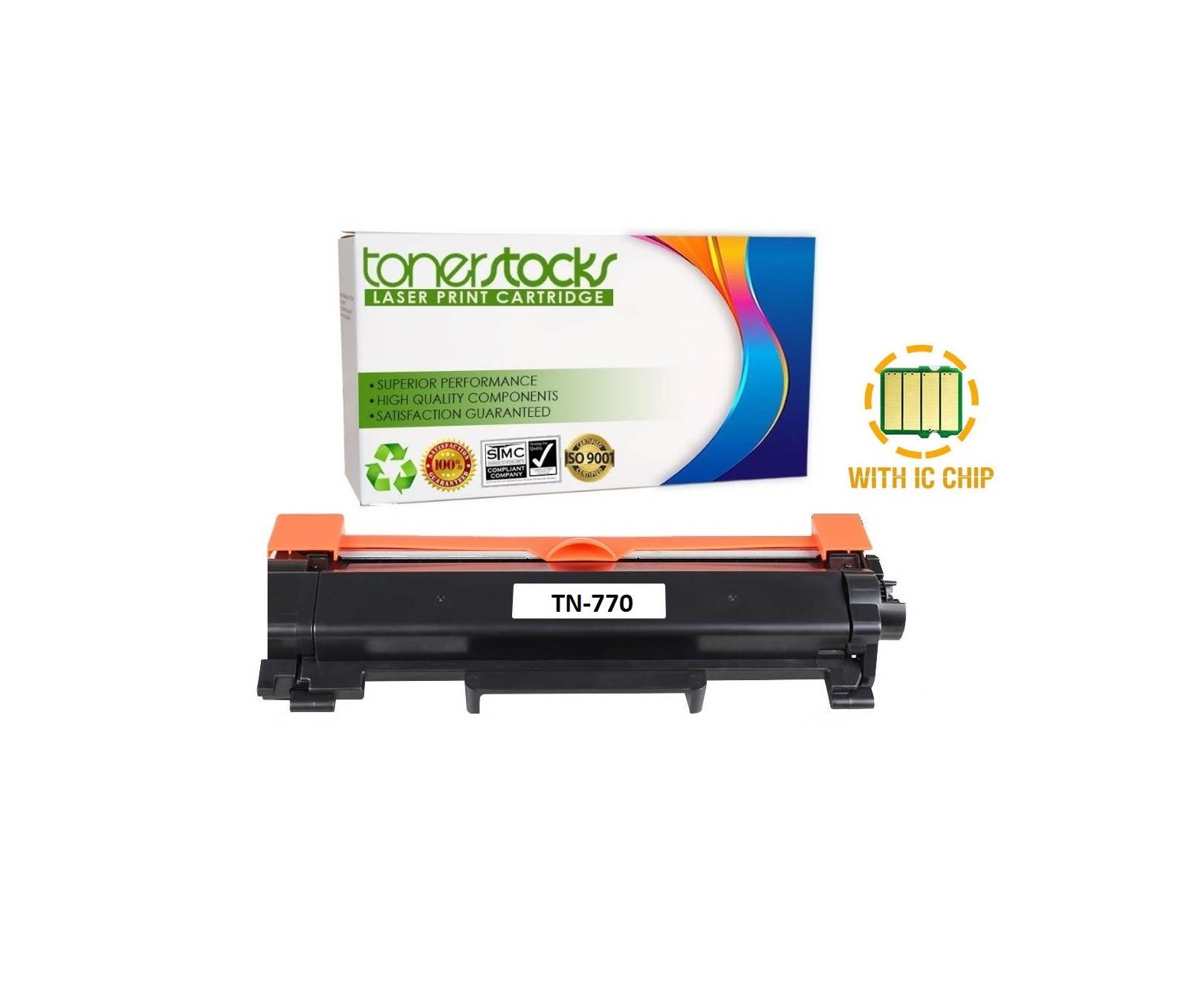Tonerstocks TN770 TN-770 Super High Yield Black Toner Cartridge for Brother HL-L2370DWXL MFC-L2750DW MFC-L2750DWXL [1PK]