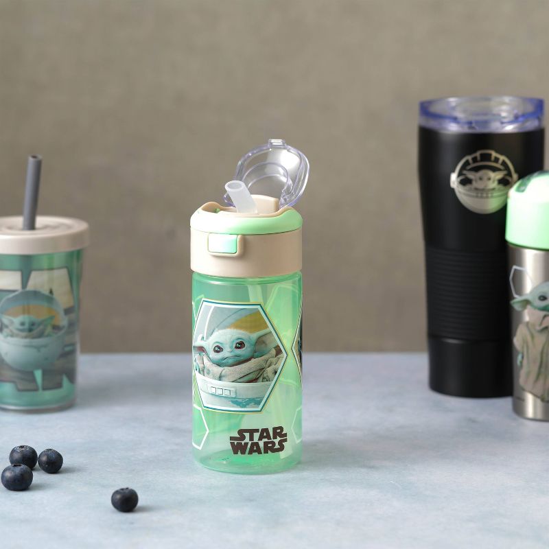 Star Wars: The Mandalorian 18oz Plastic The Child Flex Sip Water Bottle - Zak Designs