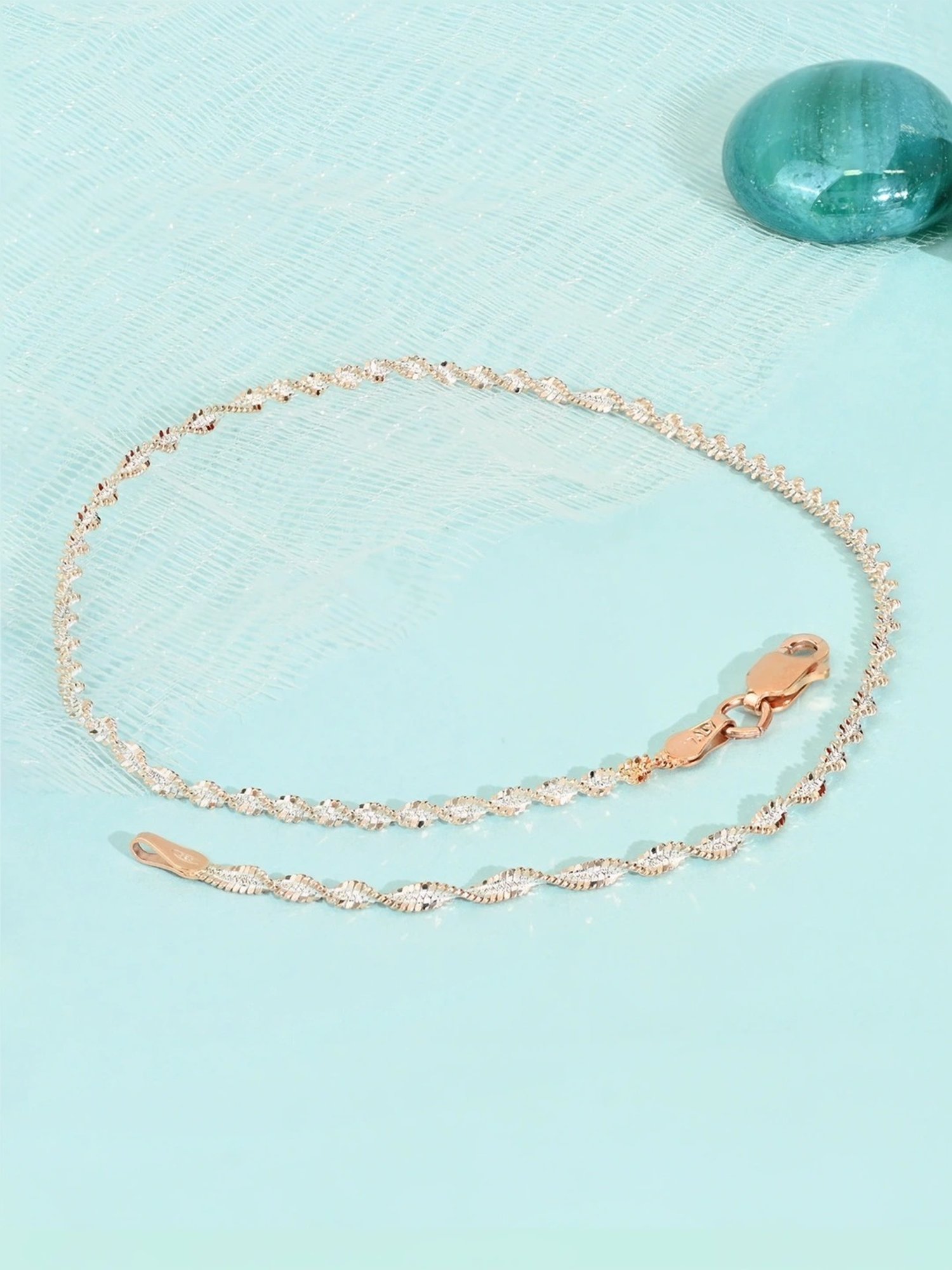 Silberry 92.5 Sterling Silver Isabelle Anklet
