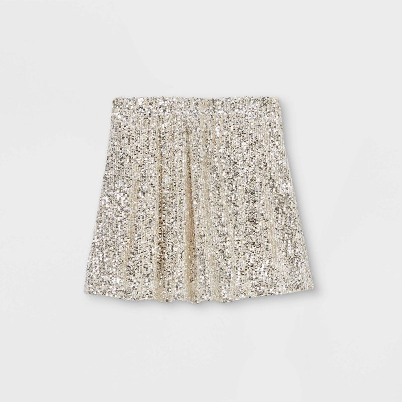 A Little Fable Kids Multicolor Solid Skirt