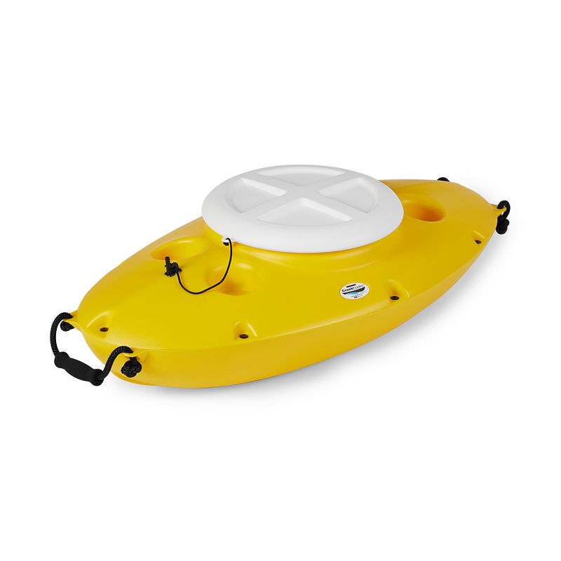 CreekKooler Kayak or Canoe River Floating Beverage & Food Storing Cooler, Yellow