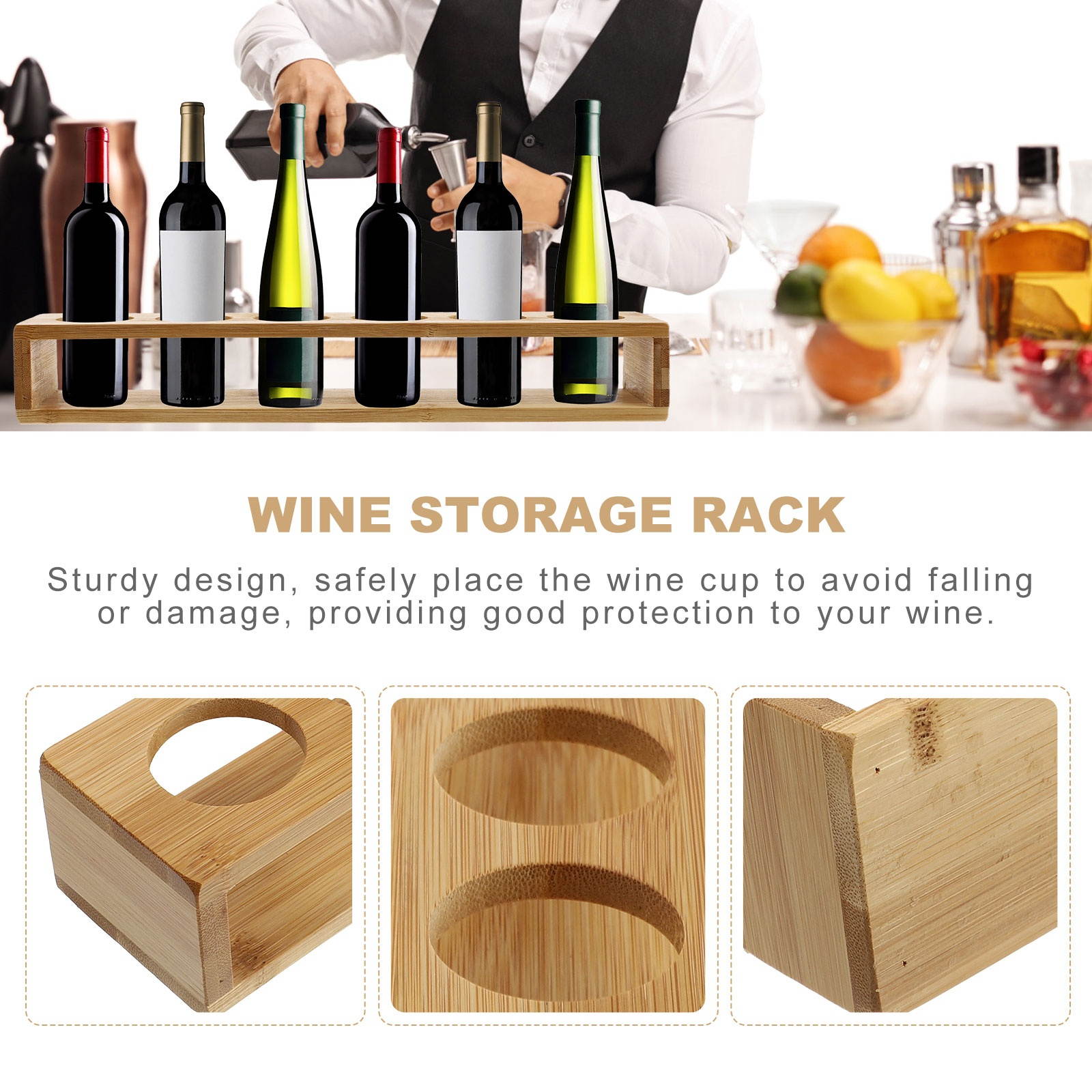 1Pc Wine Cup Rack Practical Useful Unique Wine Cup Holder Wine Cup Organizer for Hotel