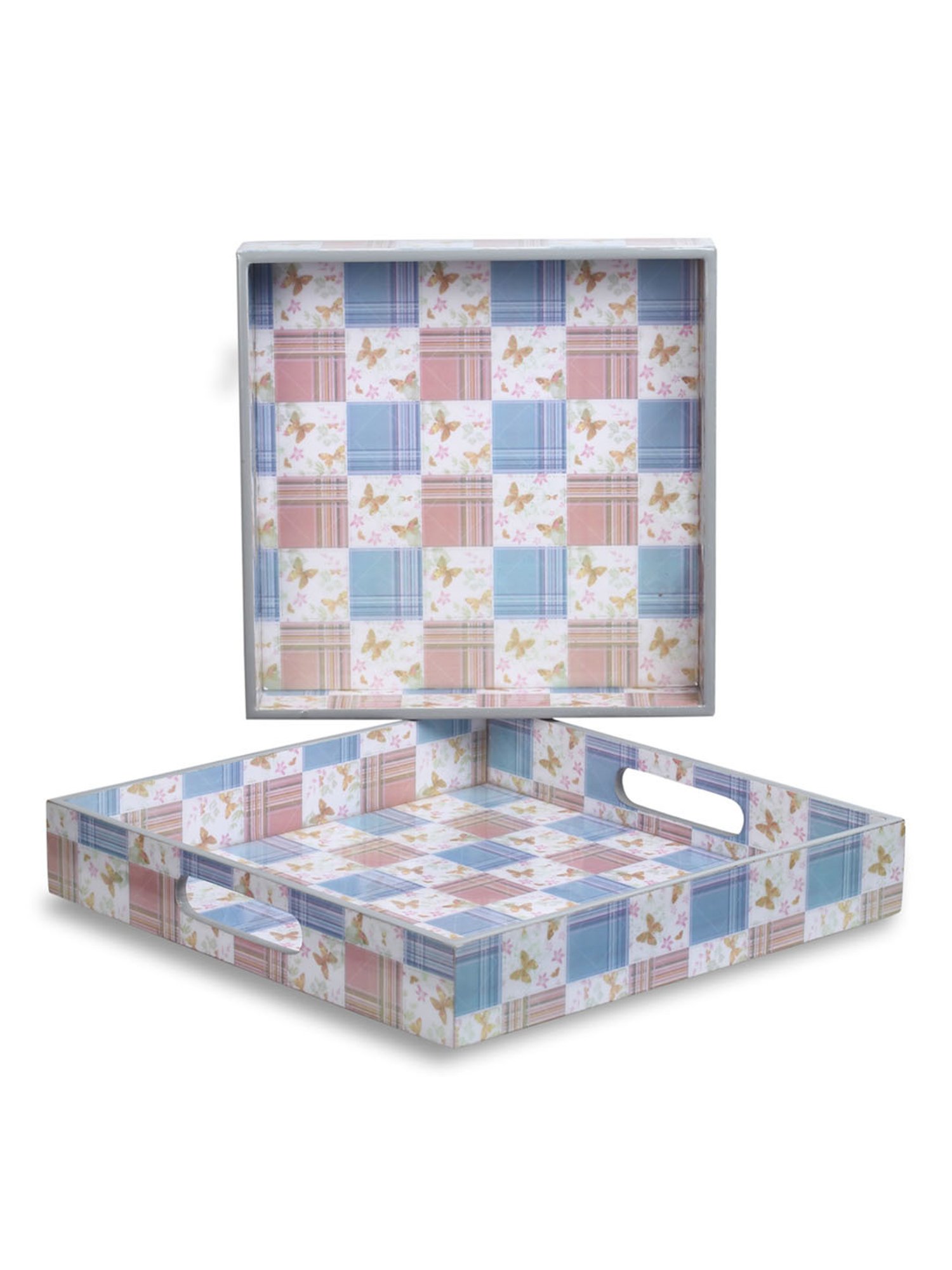 Karo Tapi Printed Multicolor Wood Small Tray