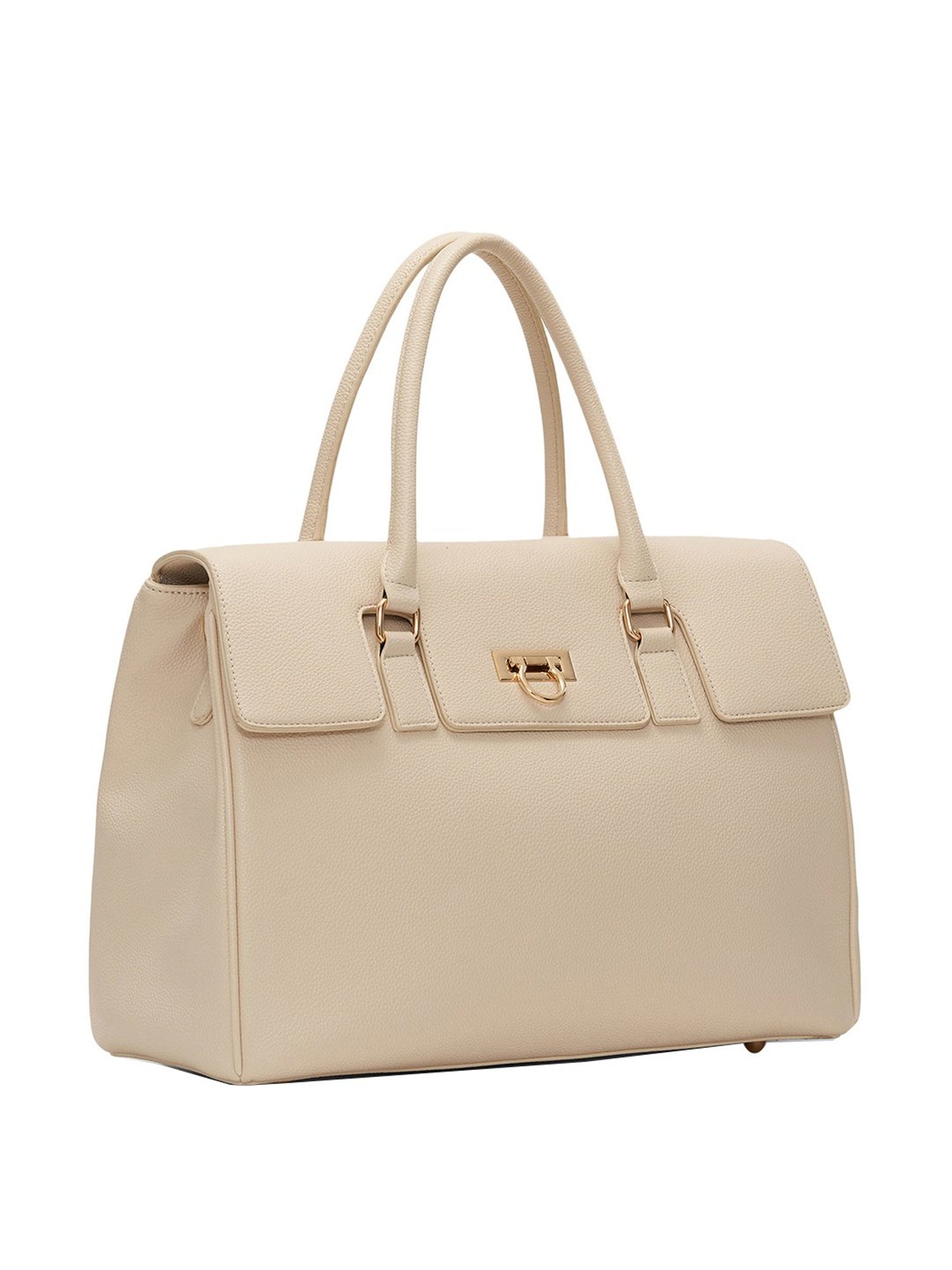 Miraggio Tokyo Beige Solid Large Handbag