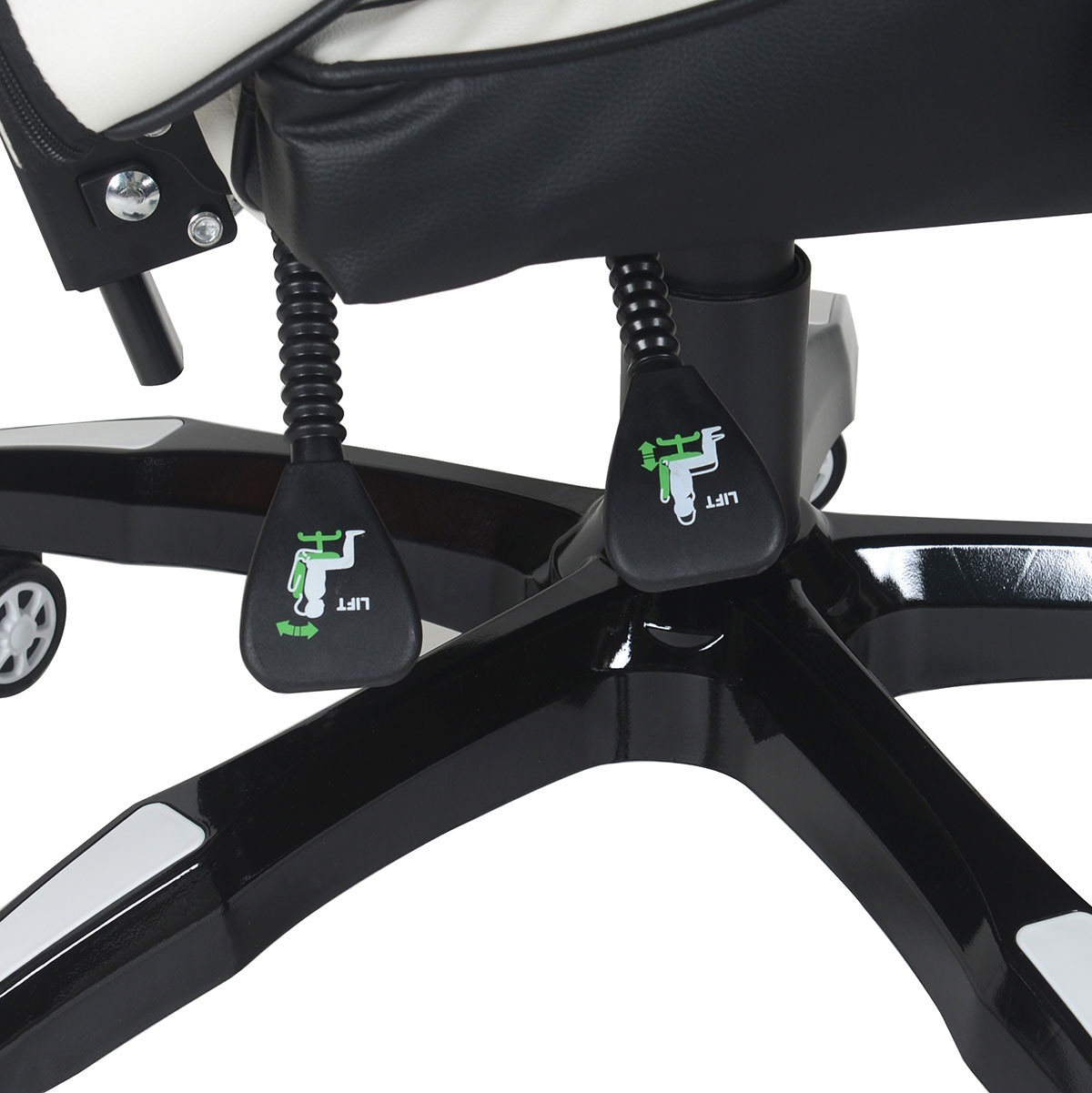 Drakon Gaming Chair Ergonomic Racing Style Pu Leather Bucket Seat, Headrest and Lumber Support