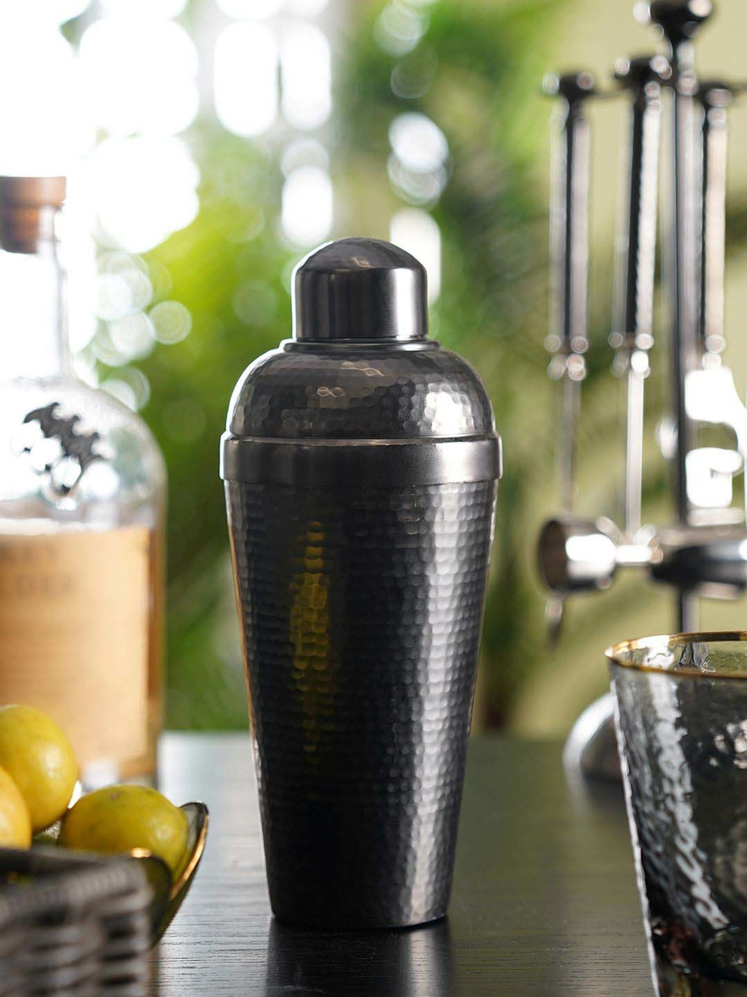 FnS White Stainless Steel 5-Piece Bar Set