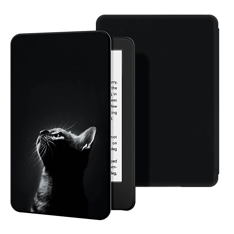 Slim Case for AllNew Kindle10th Gen 2019 Release PU Leather Cover with Auto WakeSleepFits  AllNew Kindle 2019Will not fit Kindle Paperwhite or Kindle OasisThe Cat 2