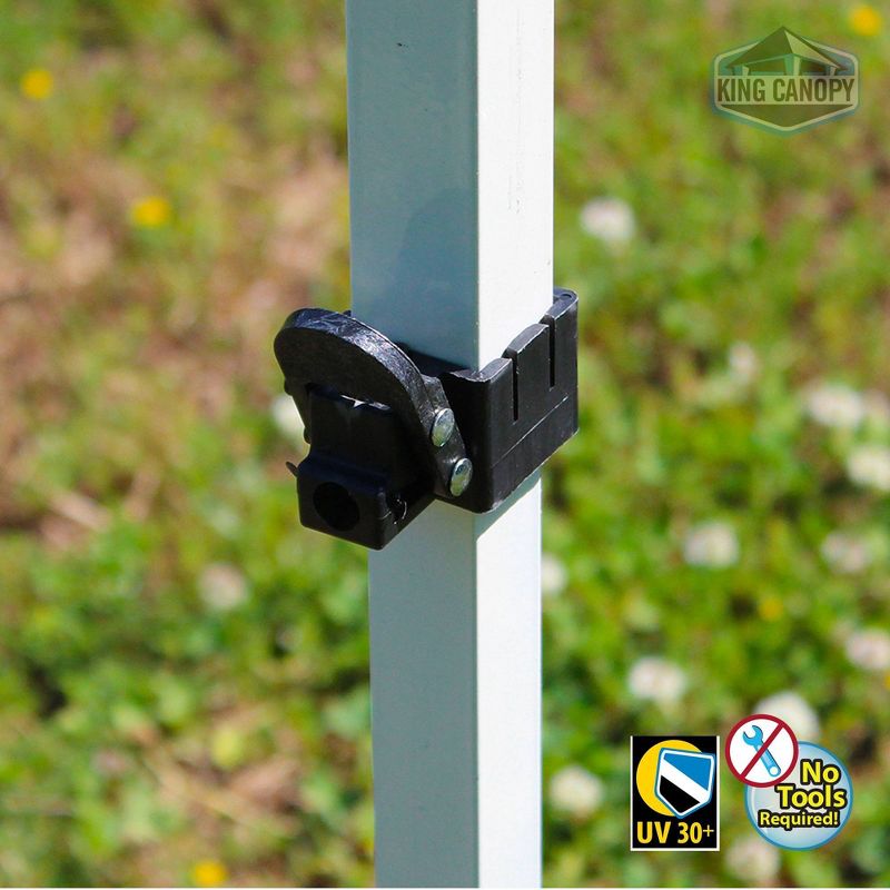 King Canopy 10'x10' Festival Instant Pop Up Tent with Red Cover