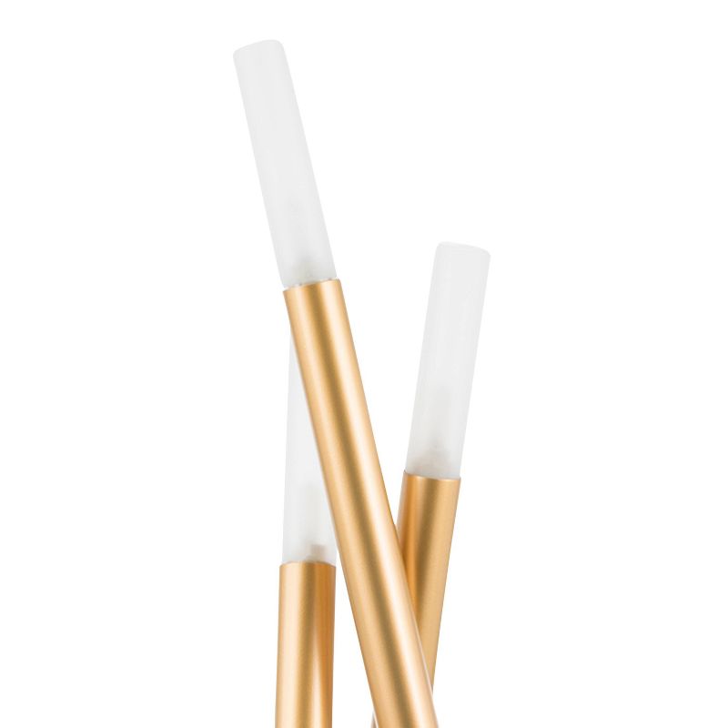 Antique Metal Icicle Floor Lamp Dark Brown (Includes LED Light Bulb) - LumiSource