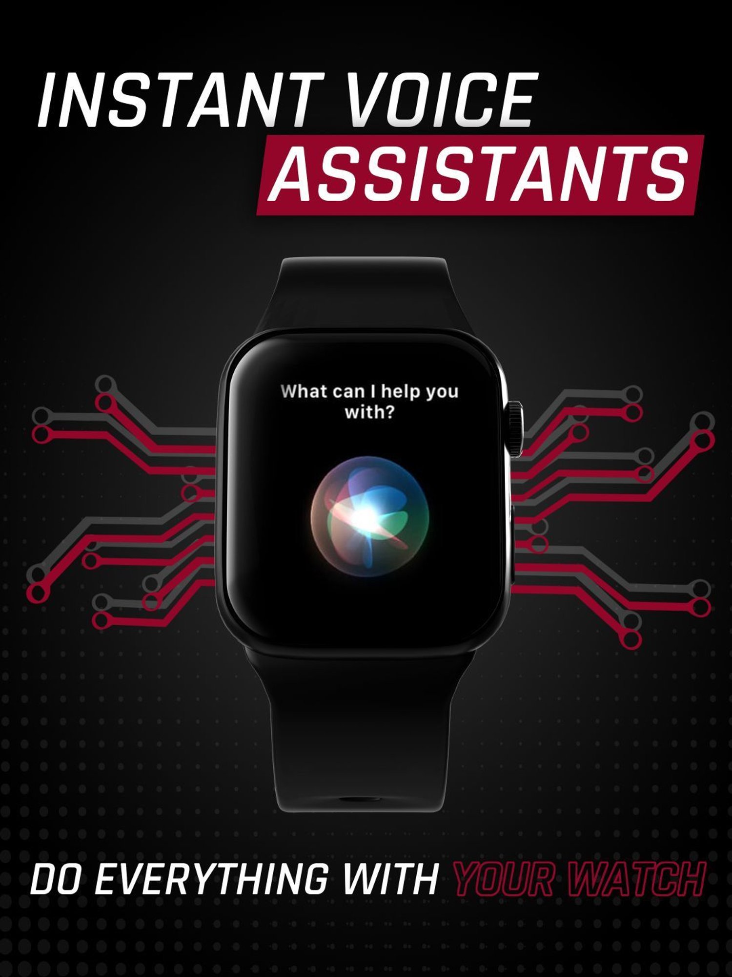 Hammer Pulse Ace 2.0 Bluetooth Calling Smartwatch with Biggest 1.83 inch Display (Black)