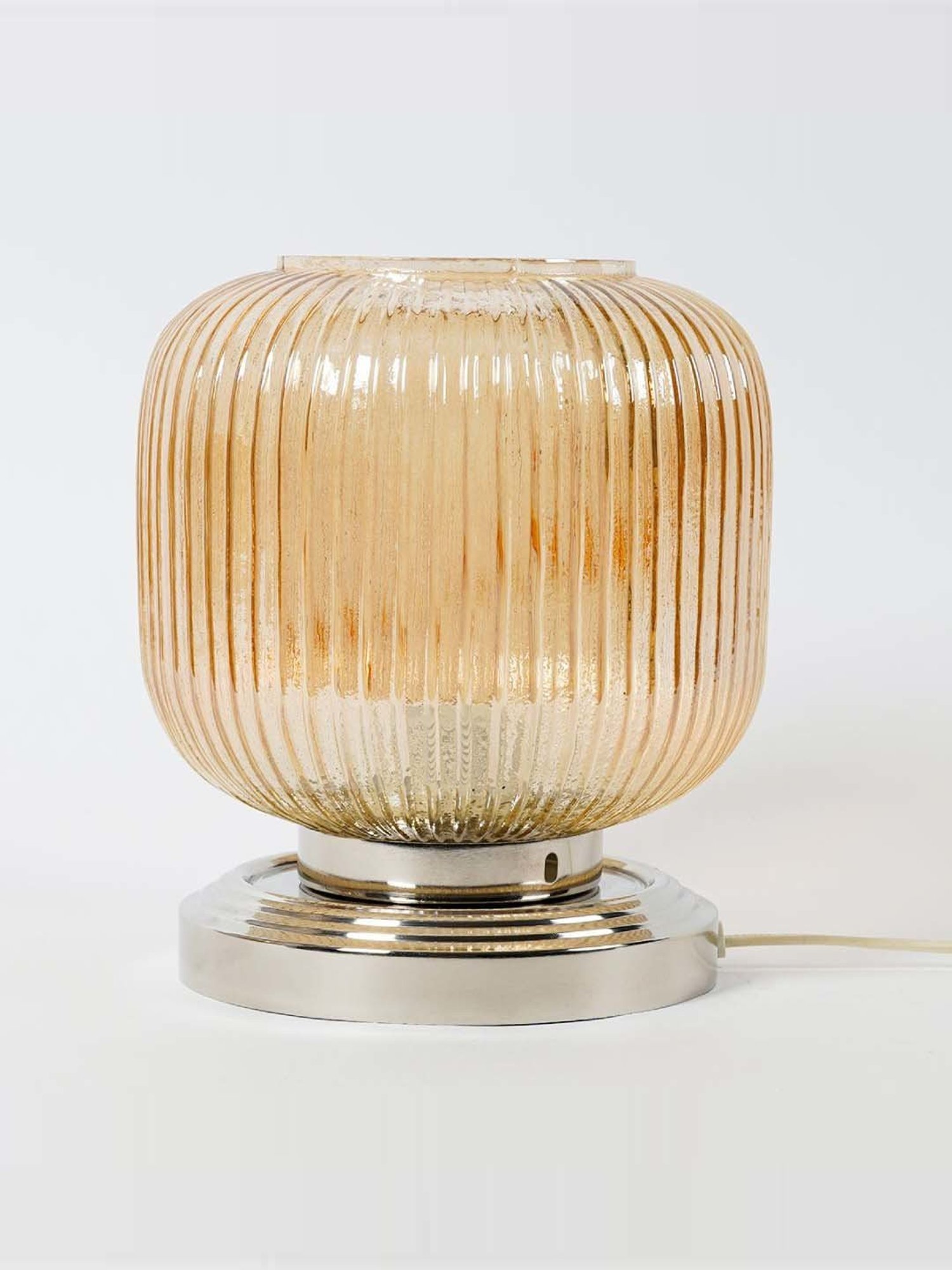 Kapoor Lamp Shades Amber & Gold Glass Sueno Table Lamp