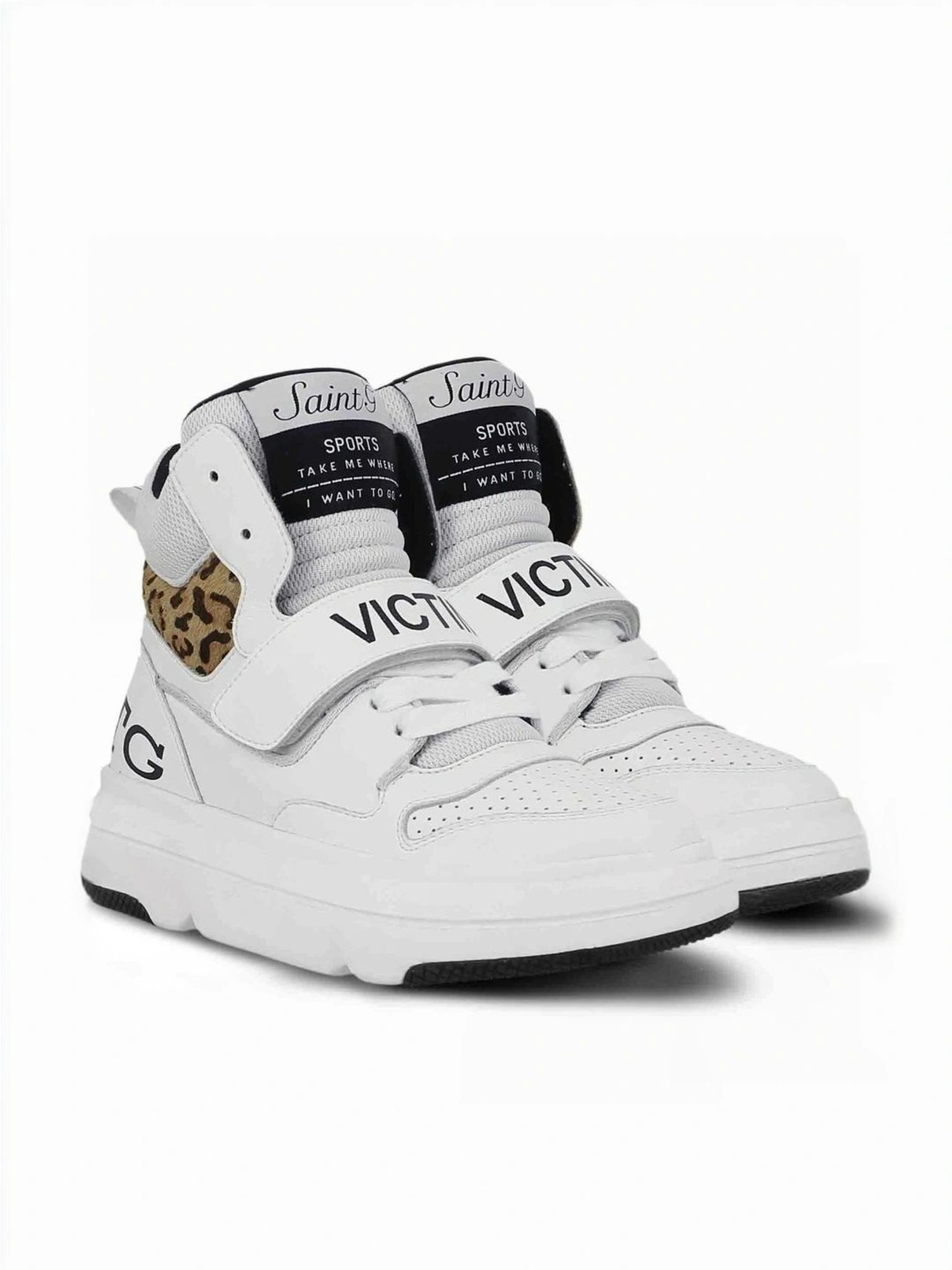 Saint G Women's Venetia White Ankle High Sneakers