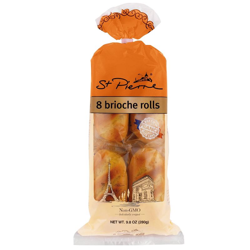 St. Pierre Brioche Rolls - 9.8oz/8ct