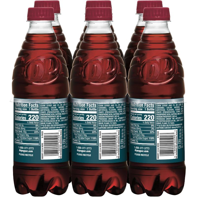 Dr Pepper Cherry Soda - 6pk/16.9 fl oz Bottles