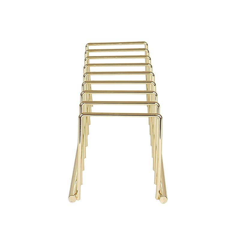 Euro Kitchen Lid Organizer for Plates, Cutting Boards, Bakeware, Cooling Racks, Pots & Pans, Serving Trays, and Reusable Containers, Gold