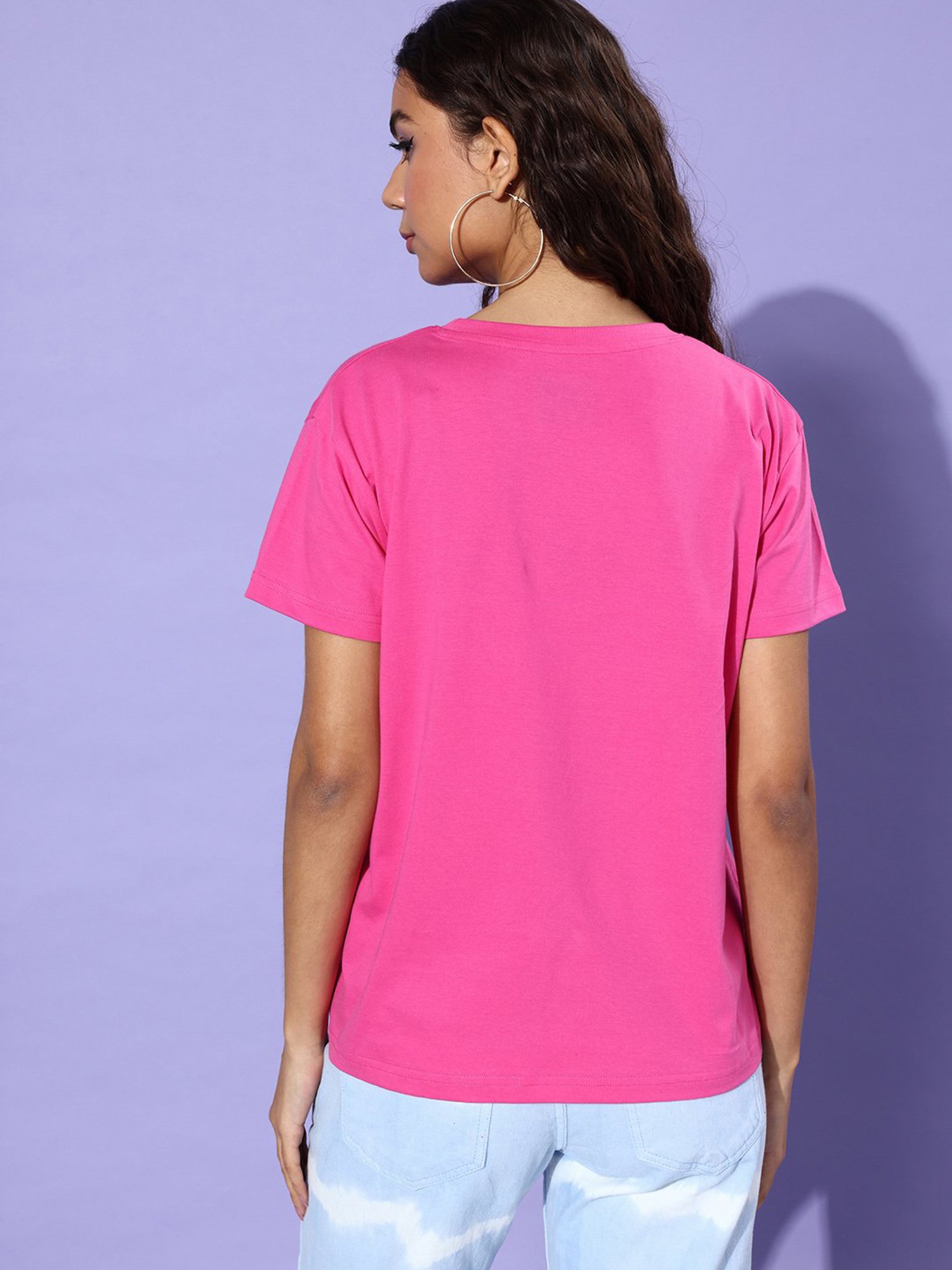 Dillinger Pink Cotton Graphic Print T-Shirt