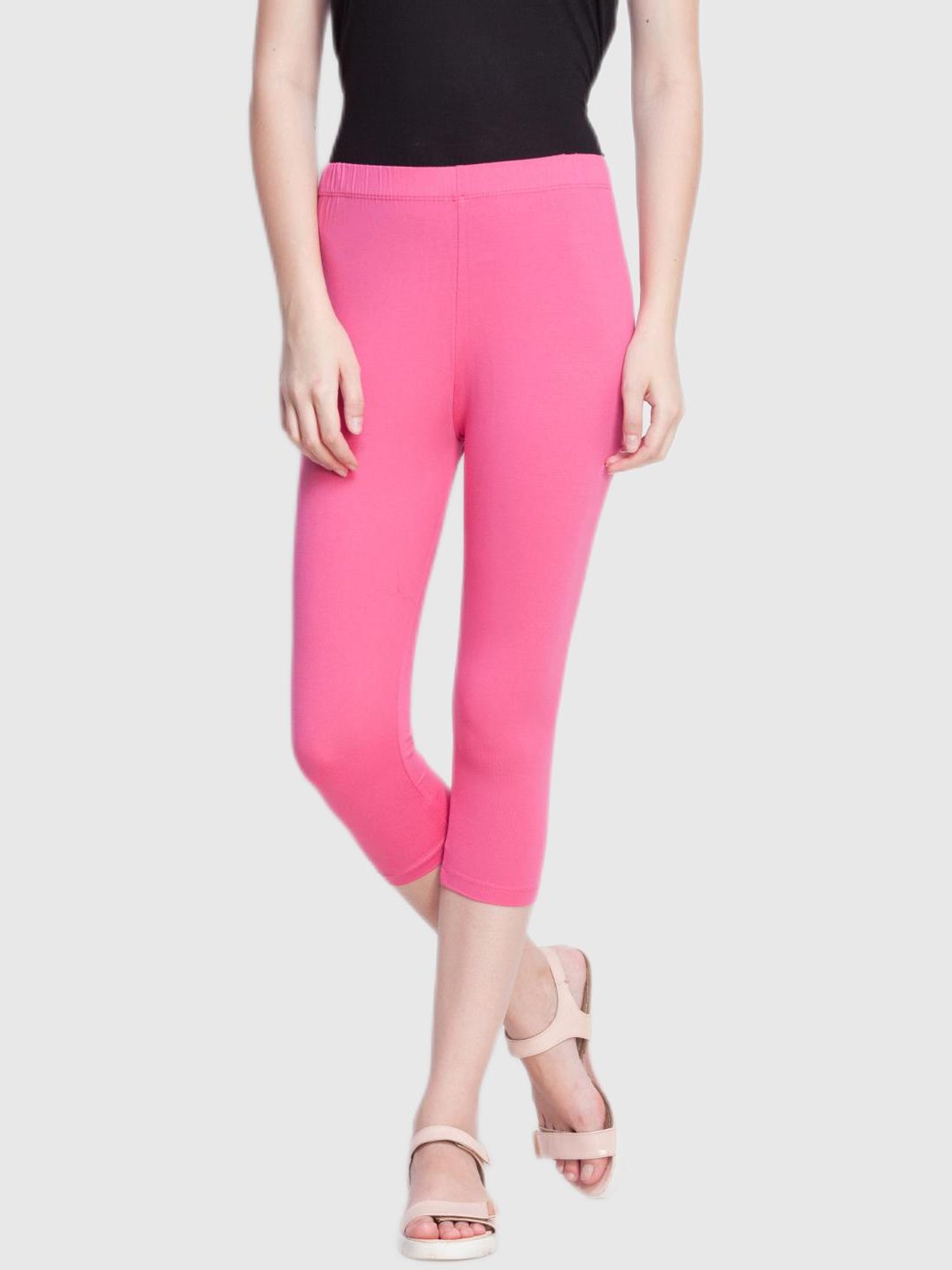 Dollar Missy Pink Skinny Fit Capris