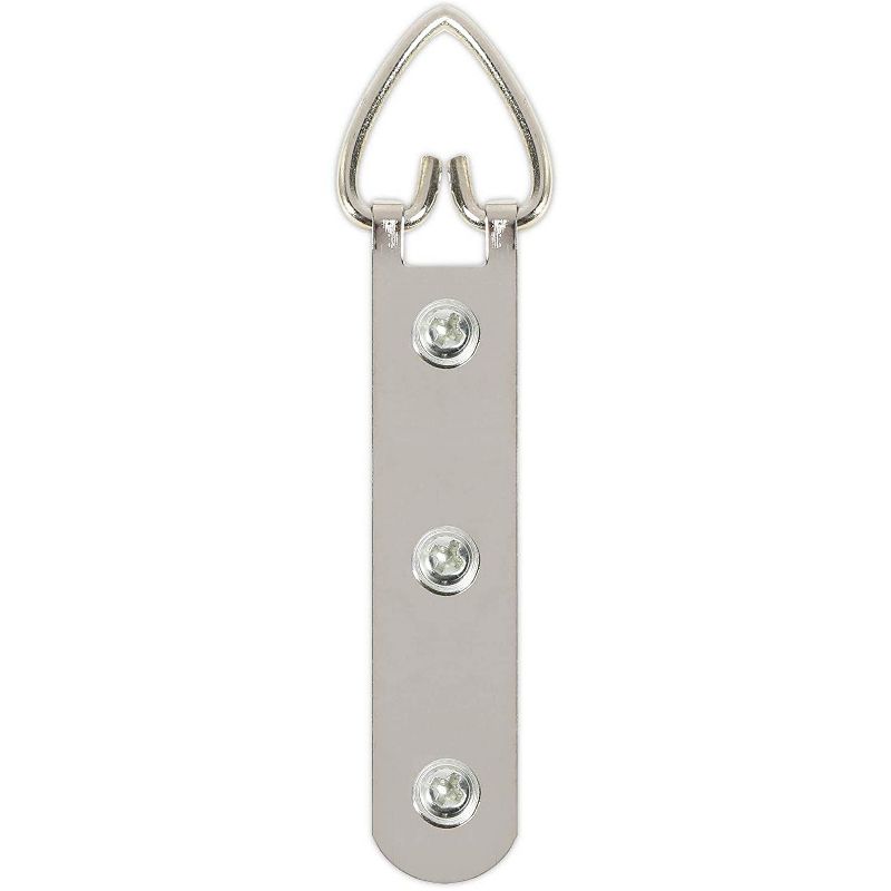 100-Count Metal Sawtooth Picture Frame Hangers with No Nail + Storage Box, 1"